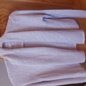 Glitter Sparkle Open Front Knitted & Knotted Sweater